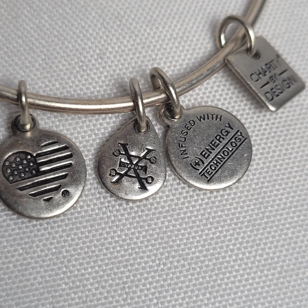 Alex & Ani Sandcastle Charm Bracelet 2017 Silver Tone NWT